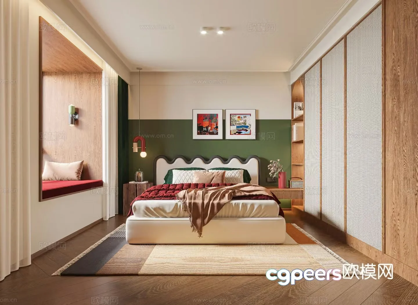 French bedroom master bedroom 3d model