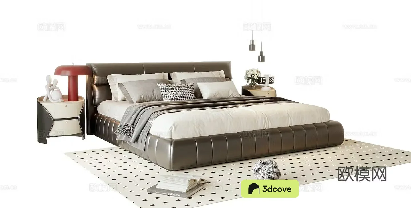 Modern double bed
