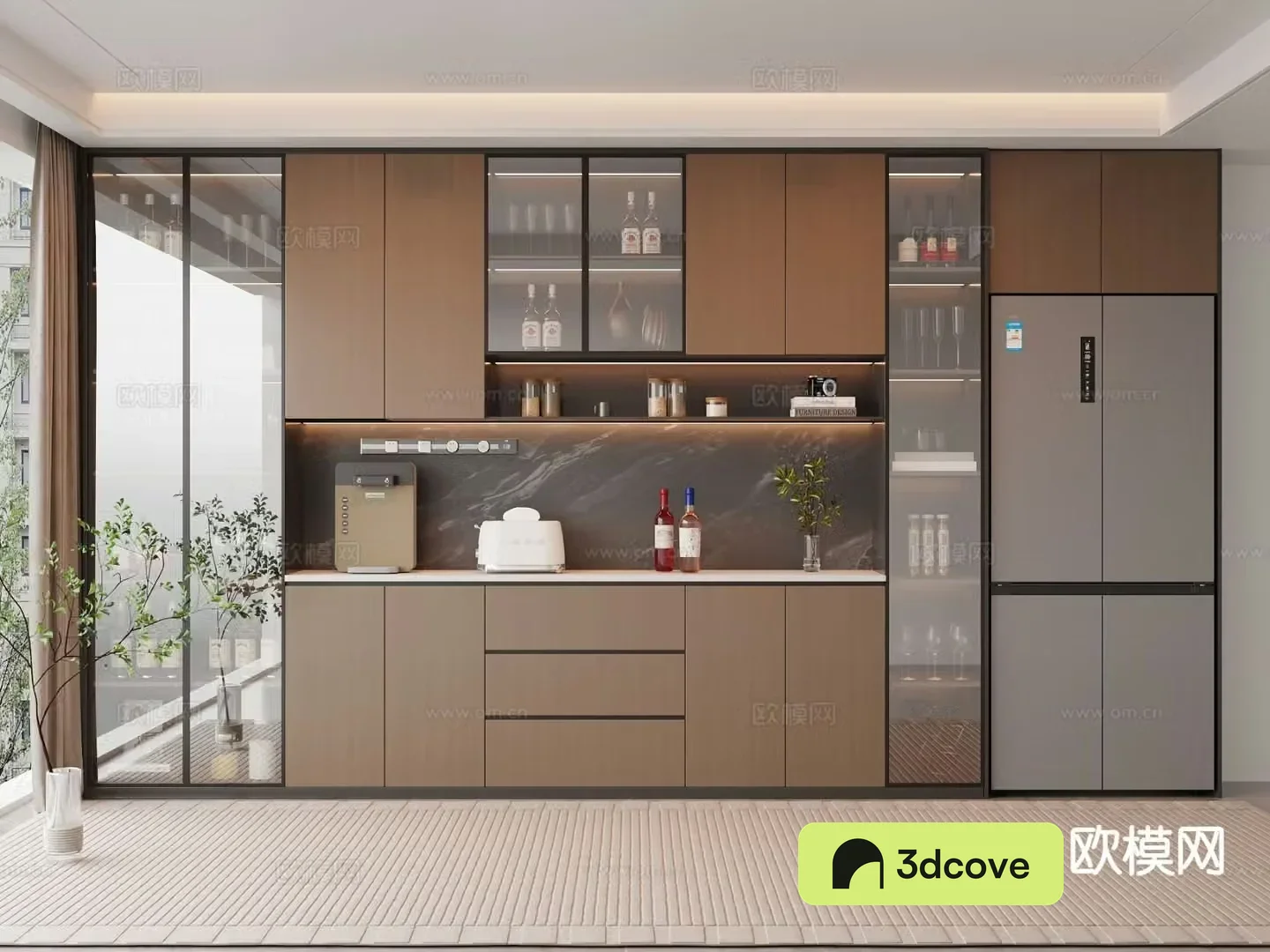 Italian wine cabinet sideboard