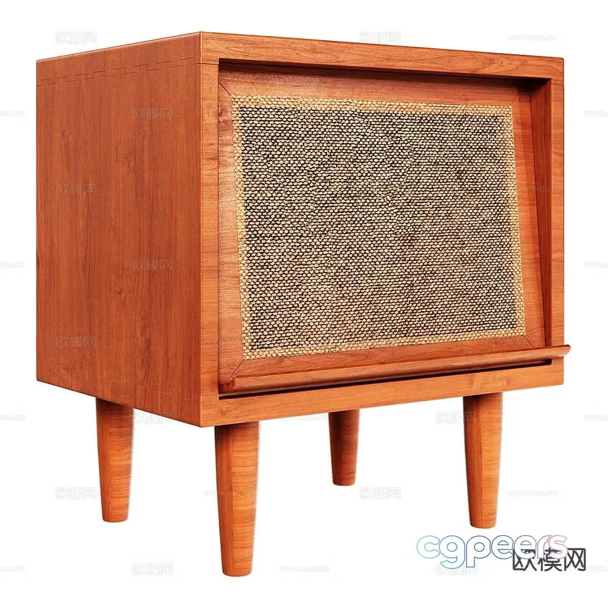 Simple bedside table 3d model