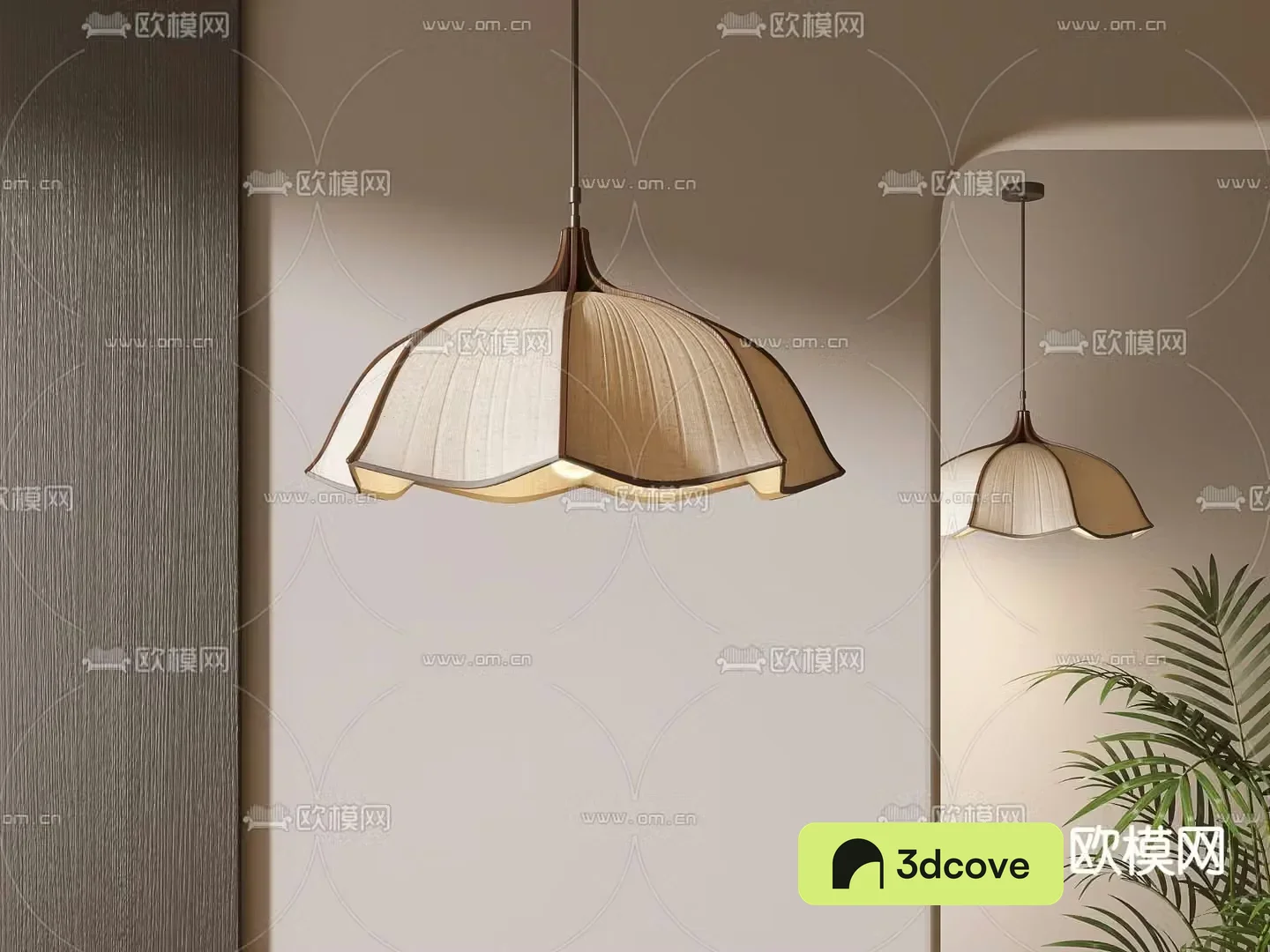 Wabi-sabi style chandelier