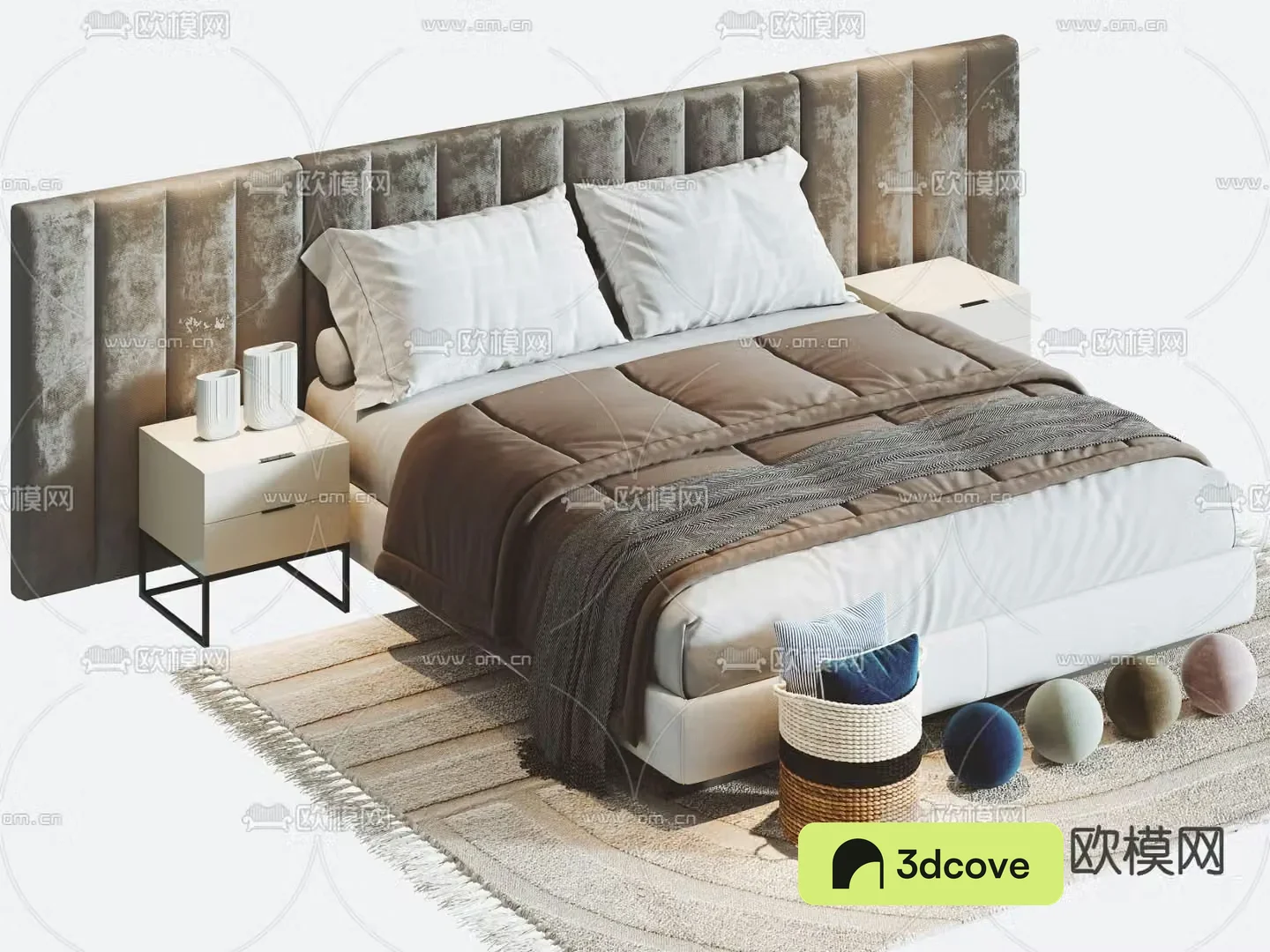 Modern double bed
