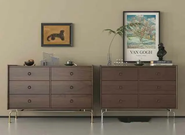 Two Brown Dressers 3D Model – 3125 – VRAY Render