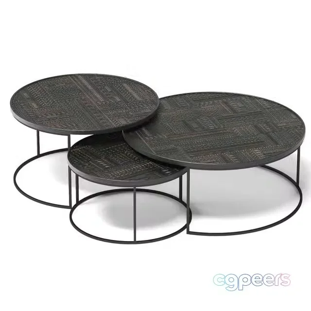 3ds Max Free – Tabwa Coffee table set by ETHNICRAFT