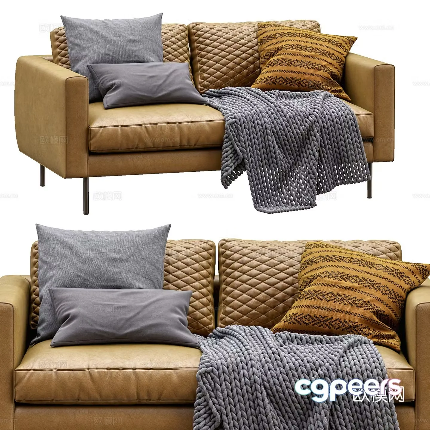 Italian love sofa 3d model