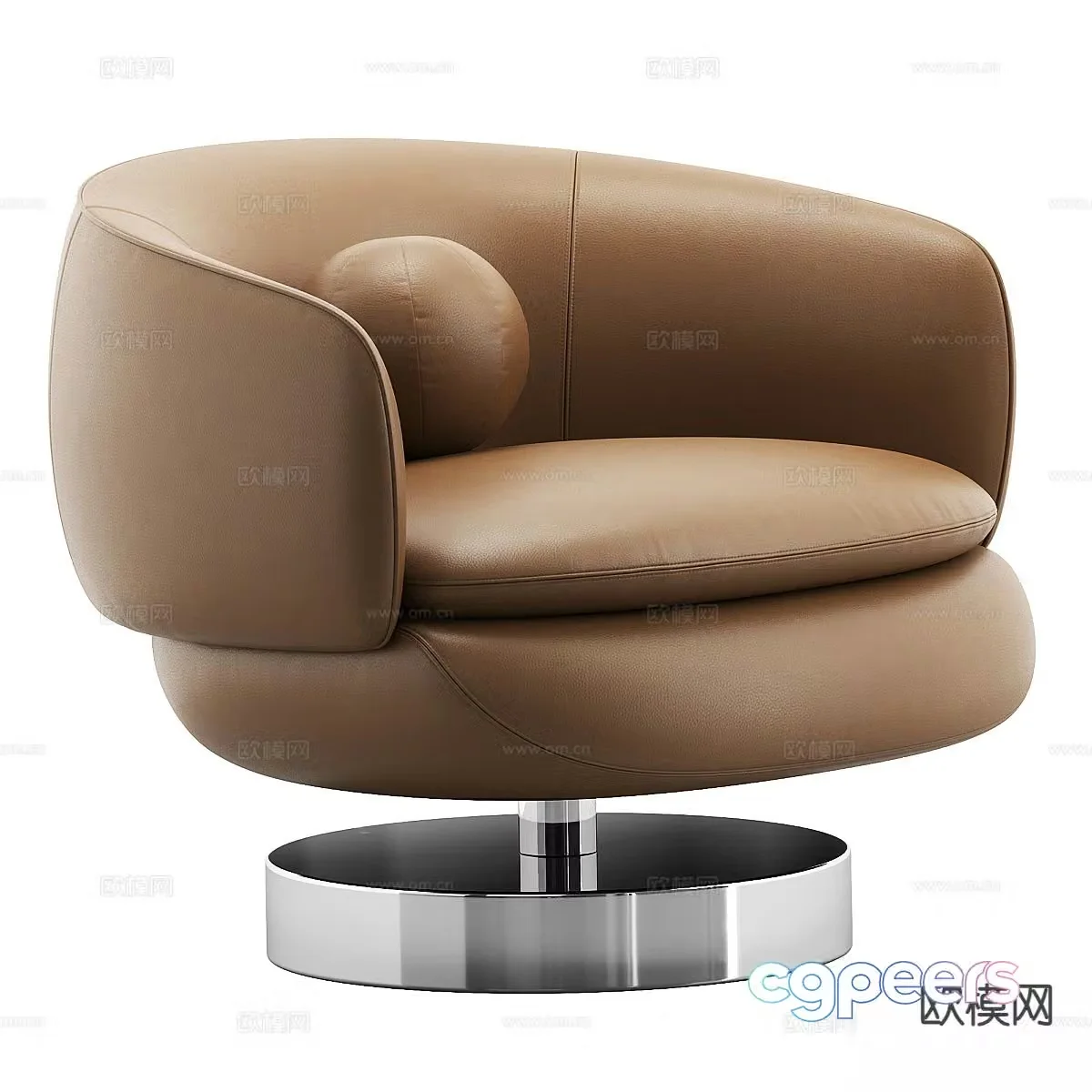 Minotti Italian lounge chair 3d model