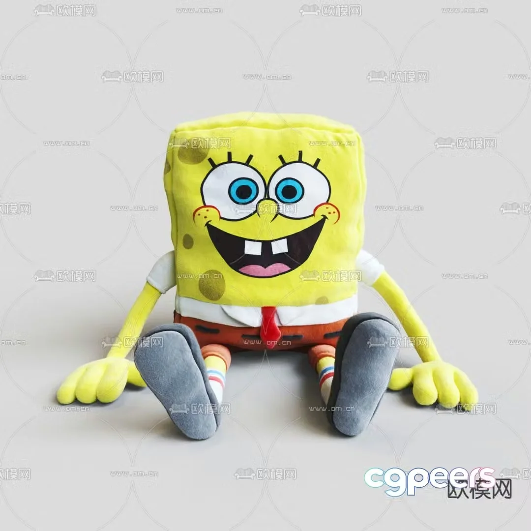 Modern doll spongebob 3d model