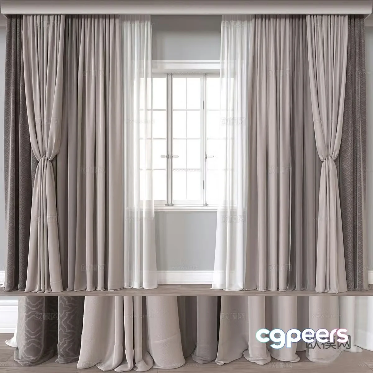 Curtain 3d model