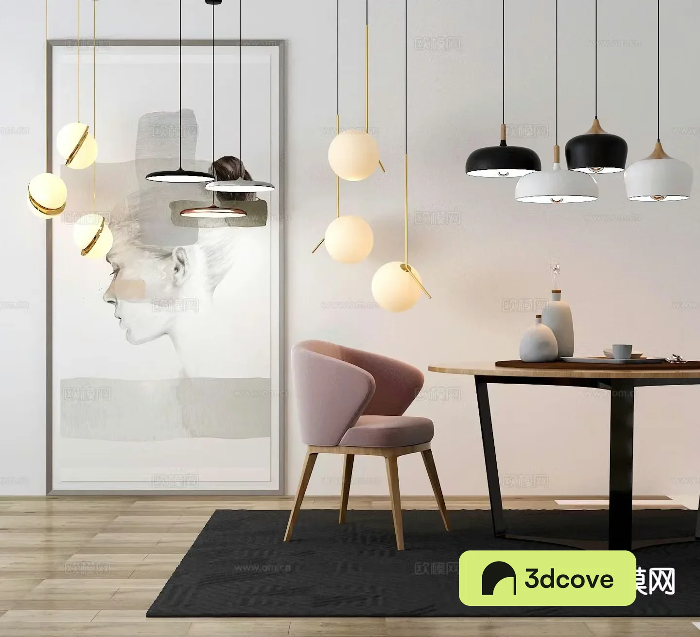Modern chandelier