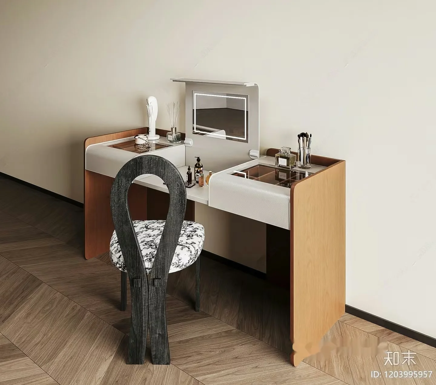 Modern Makeup Vanity 3D Model – 10454 – CORONA Render