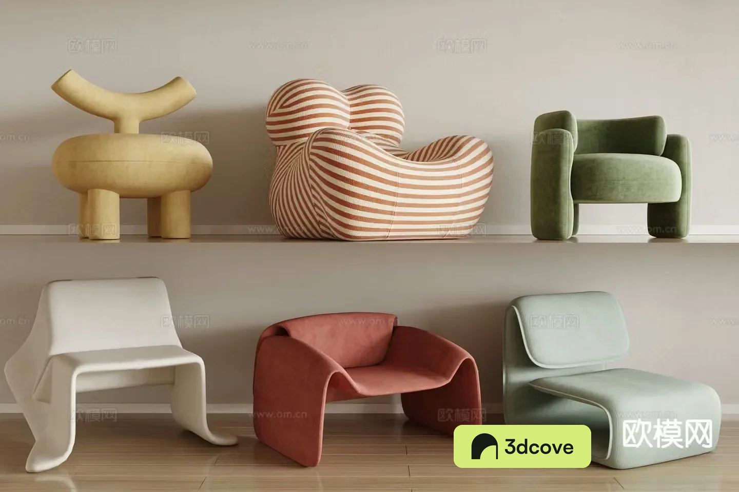 Modern single sofa lazy sofa