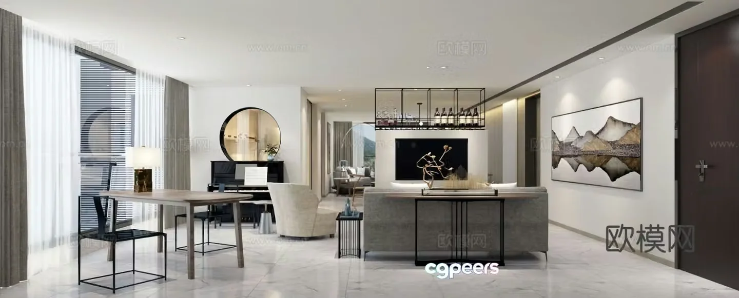New Chinese restaurant 3D model