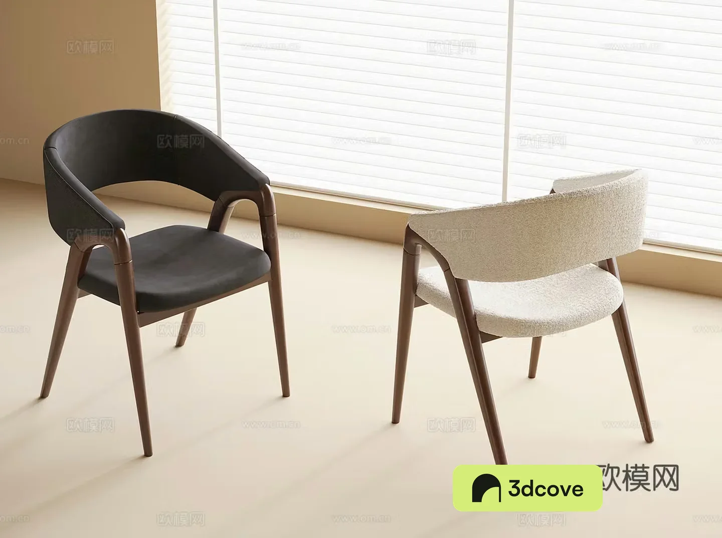 Modern single chair dining chair book chair tea chair