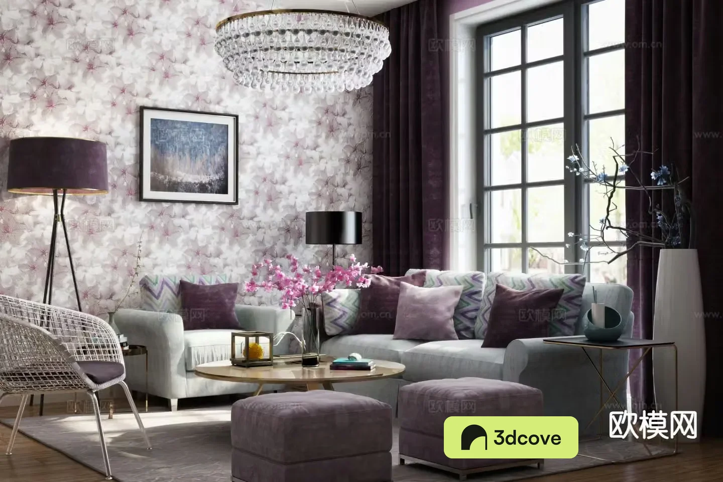 Modern sofa combination sofa coffee table combination