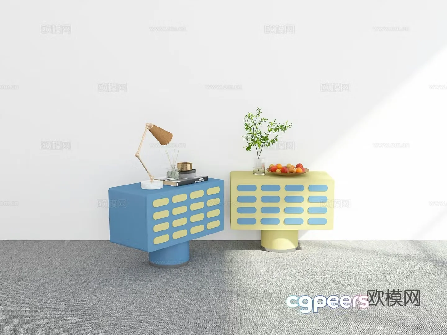 Modern night table 3d model