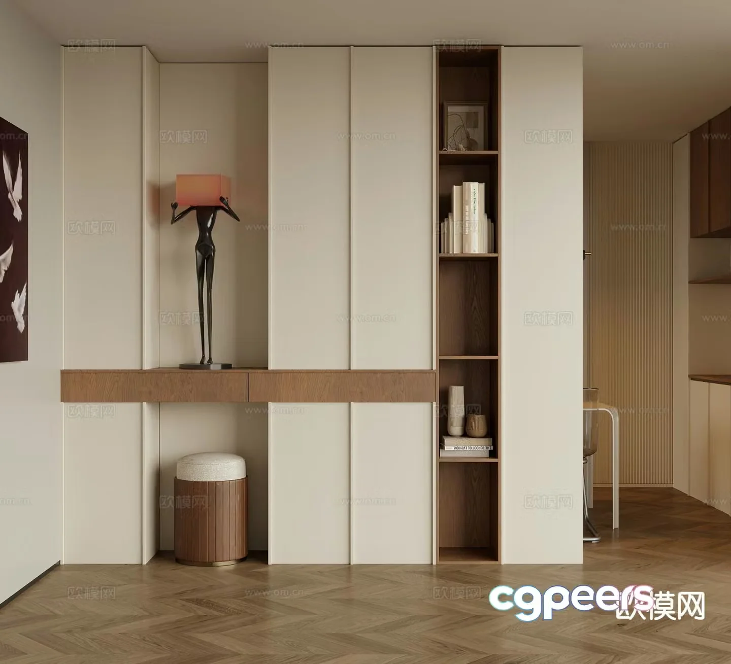 Entry shoe cabinet Entrance shoe cabinet 3D model