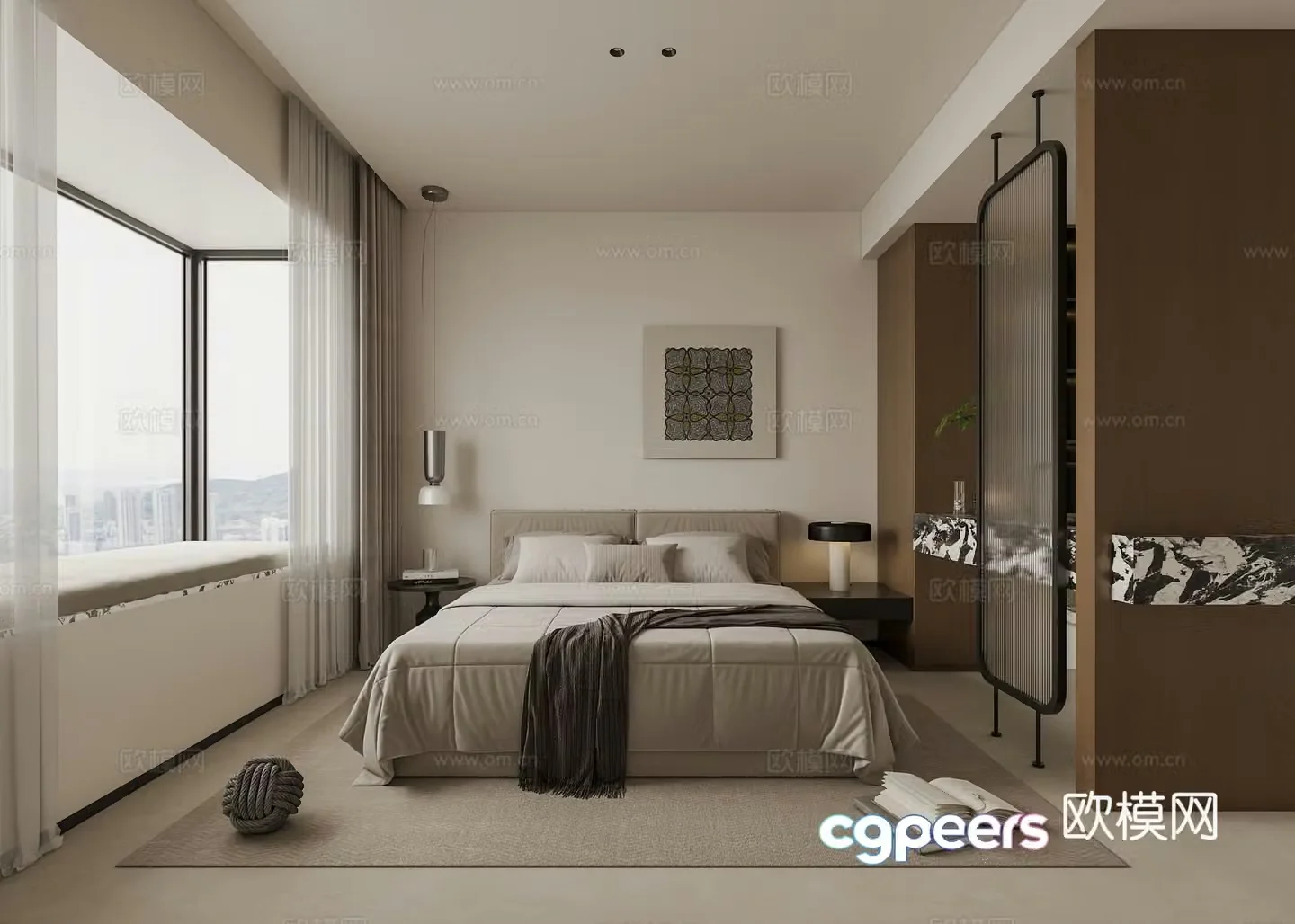 Modern bedroom 3d model