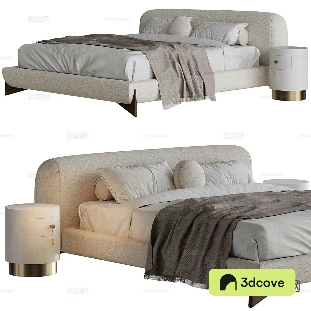 Modern double bed