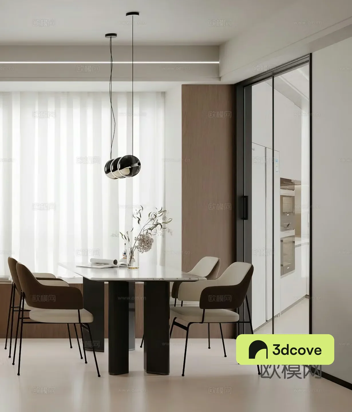 Modern restaurant dining table simple modern living restaurant chandeliers G664