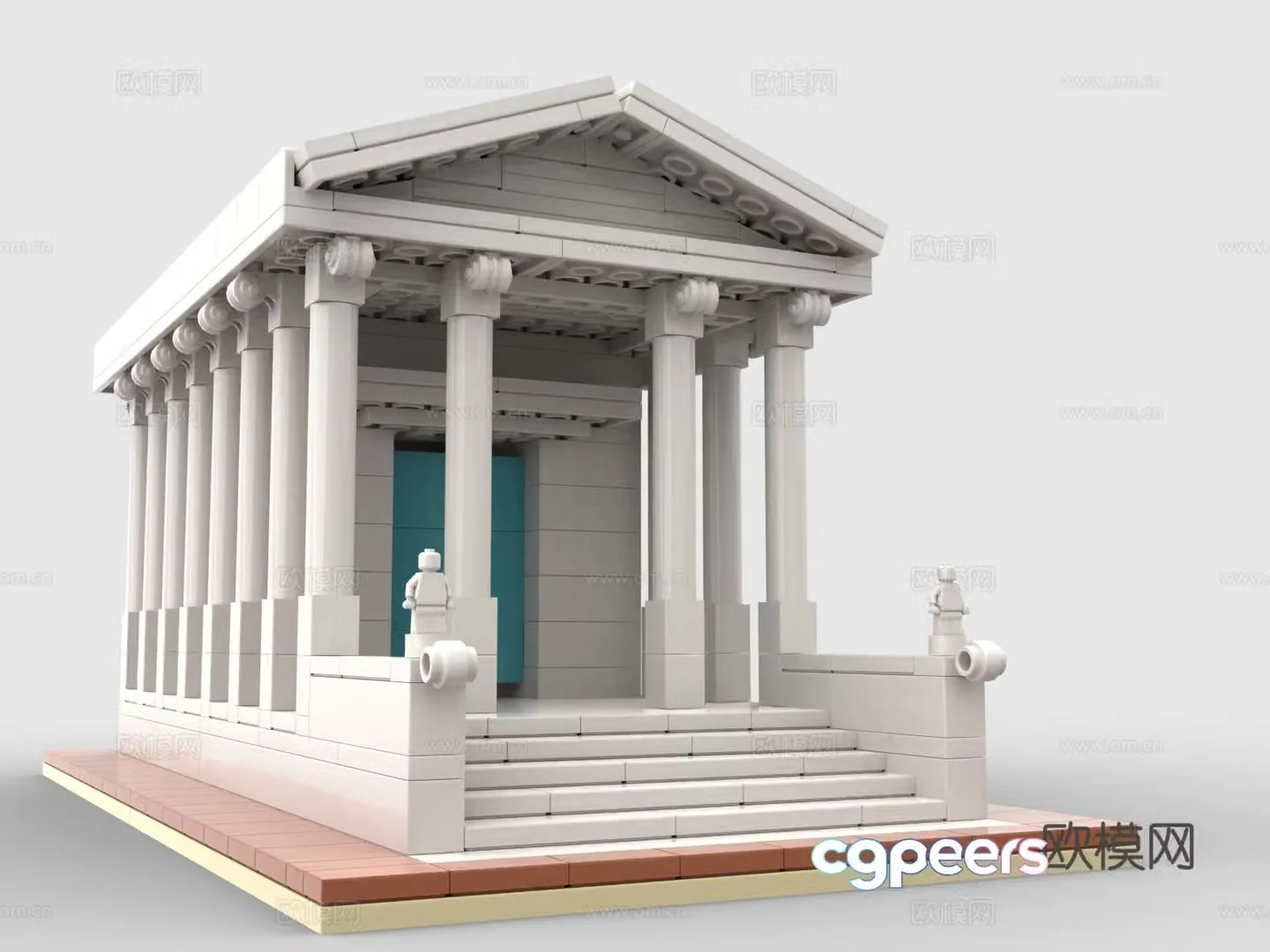 LEGO LEGO toys building blocks Greek temple 3d model