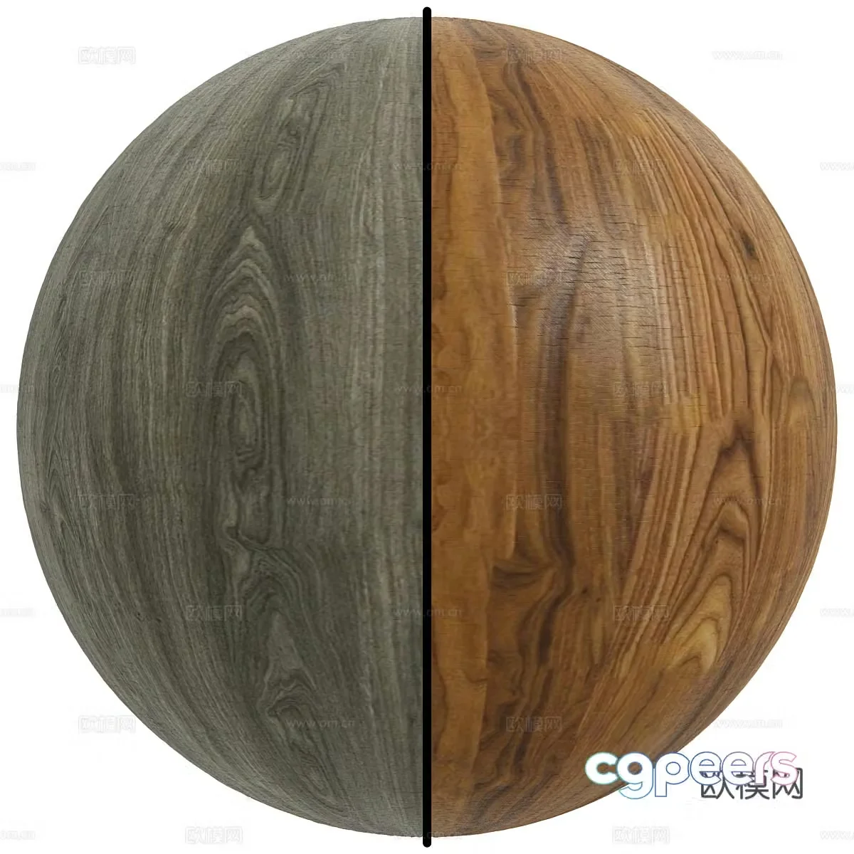 Wooden veneer 3d model
