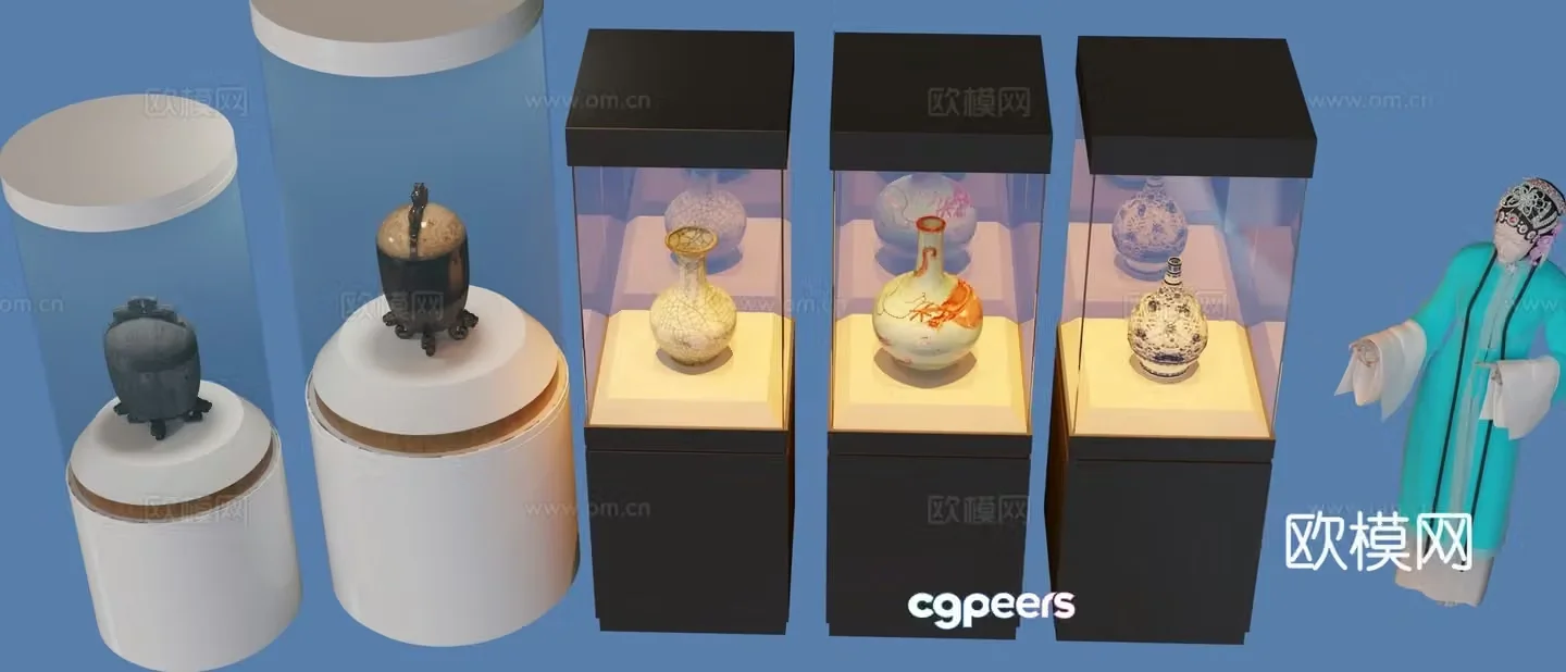 Product display cabinet display stand 3d model