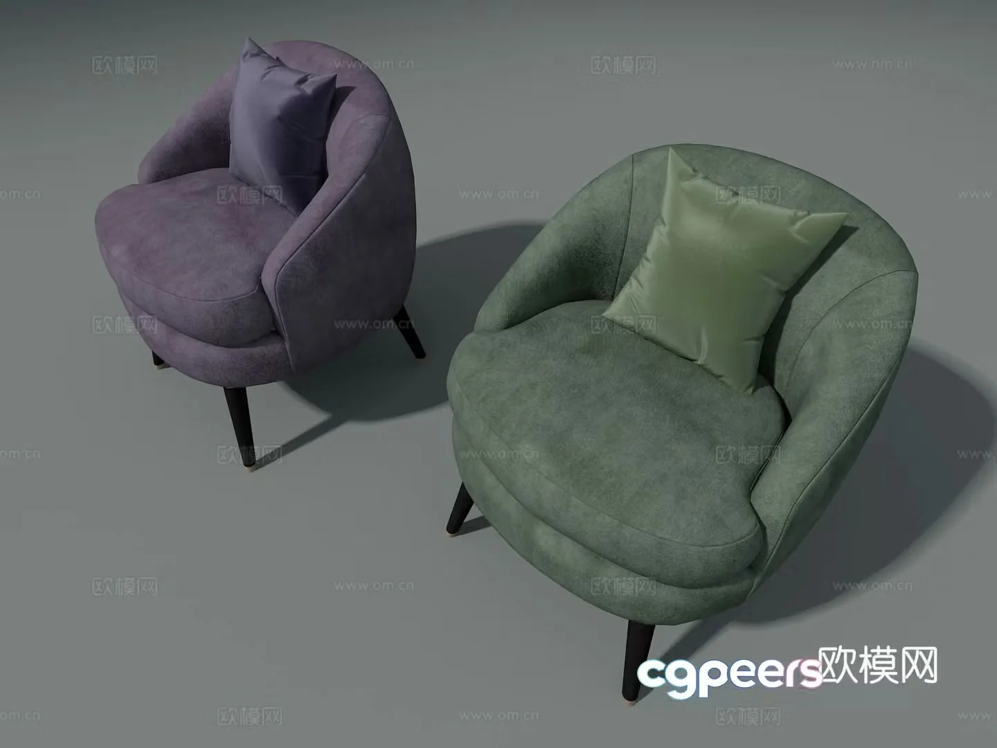 Fabric sofa 3d model