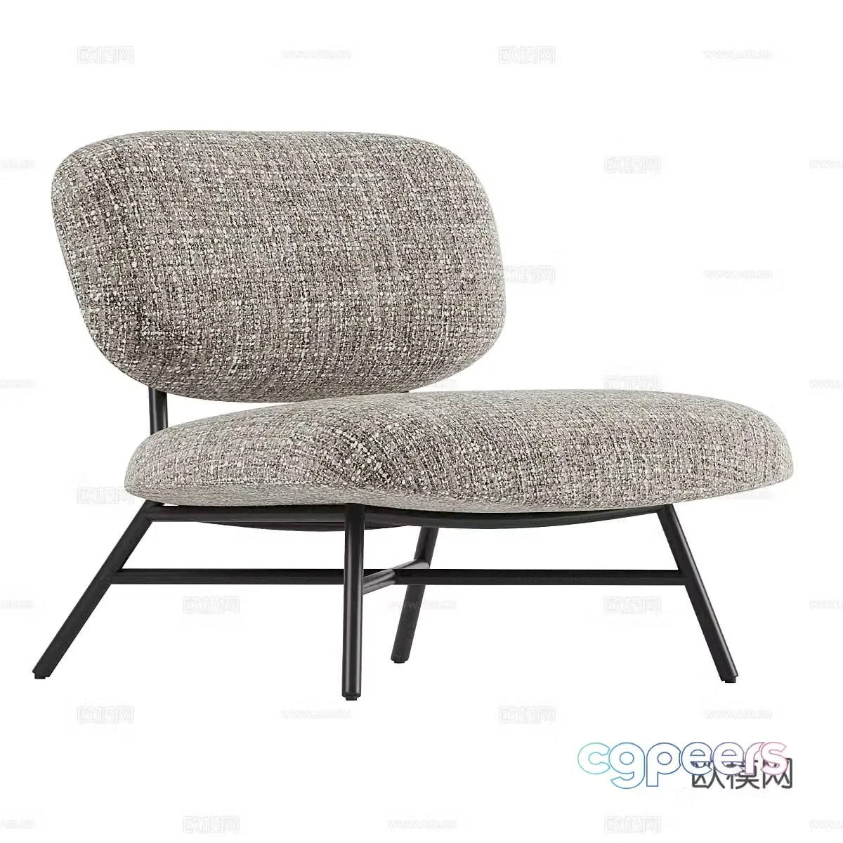 Modern chair leisure chair 3d model