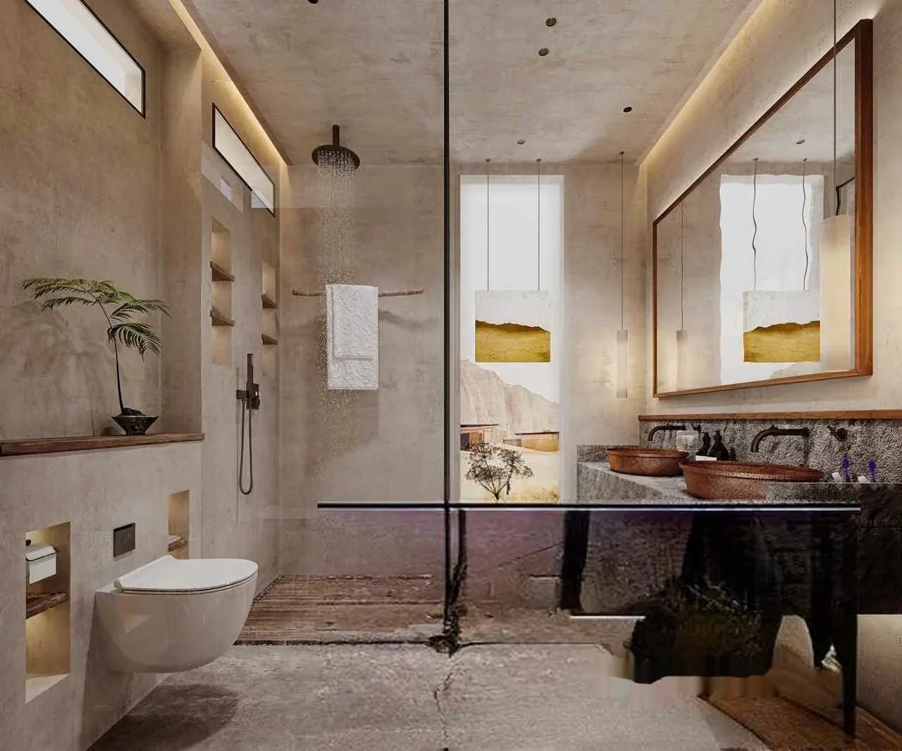 Modern Bathroom Design 3D Model – 2052 – CORONA Render