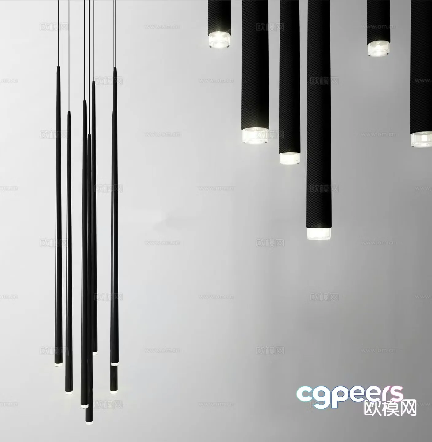 Creative small chandelier bedside small chandelier 3d model