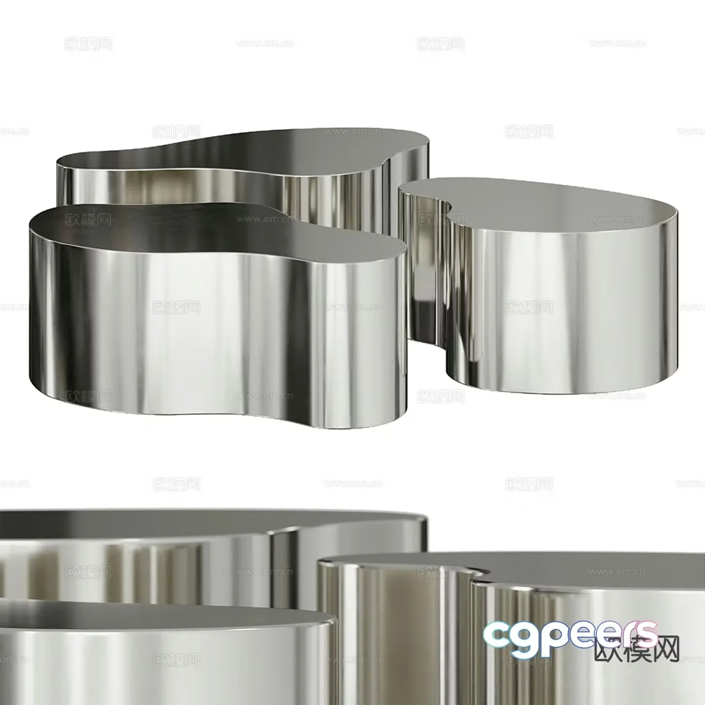 Karl Springer mother-in-law coffee table 3d model