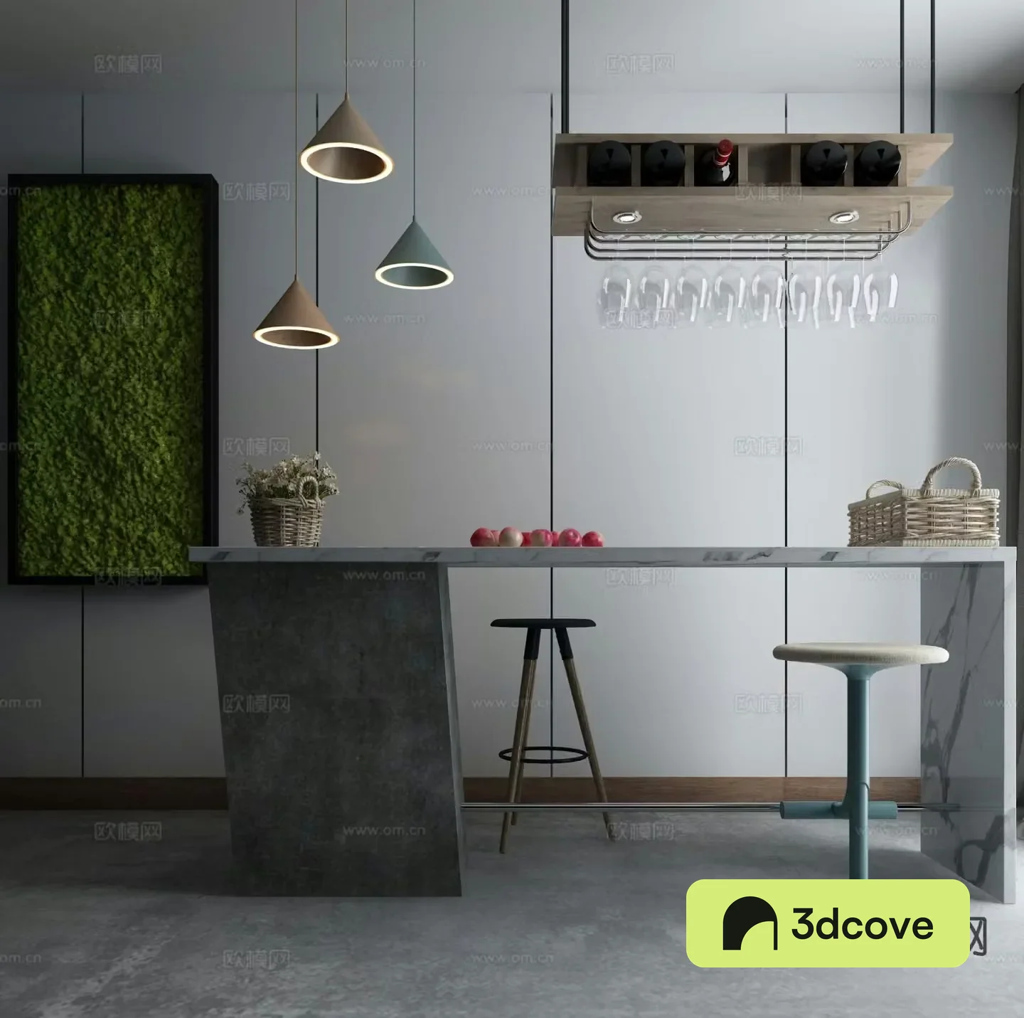 Modern bar island table