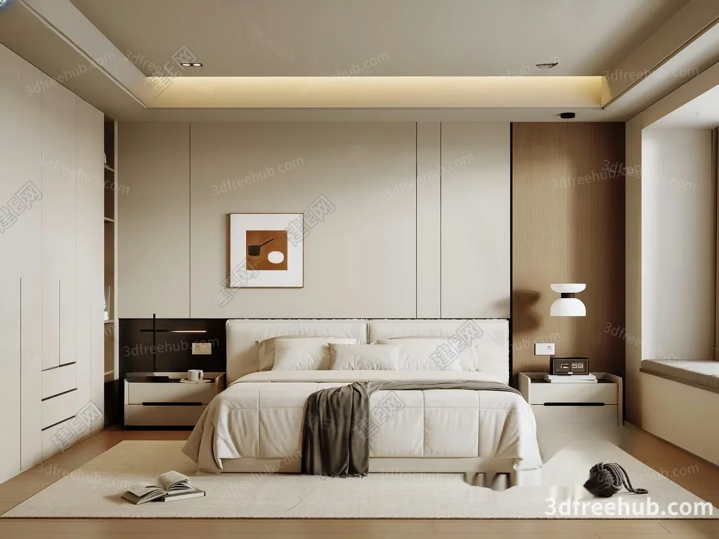 Cozy Bedroom 3D Model – 21917 – VRAY Render