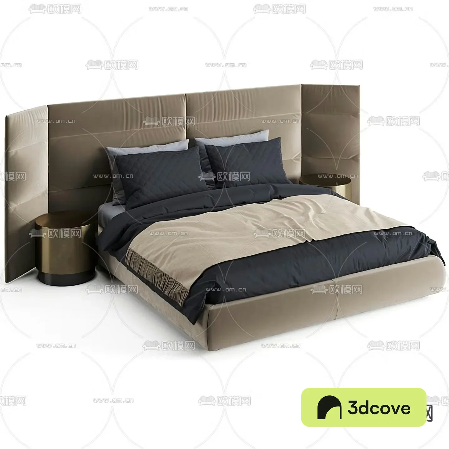 Modern double bed