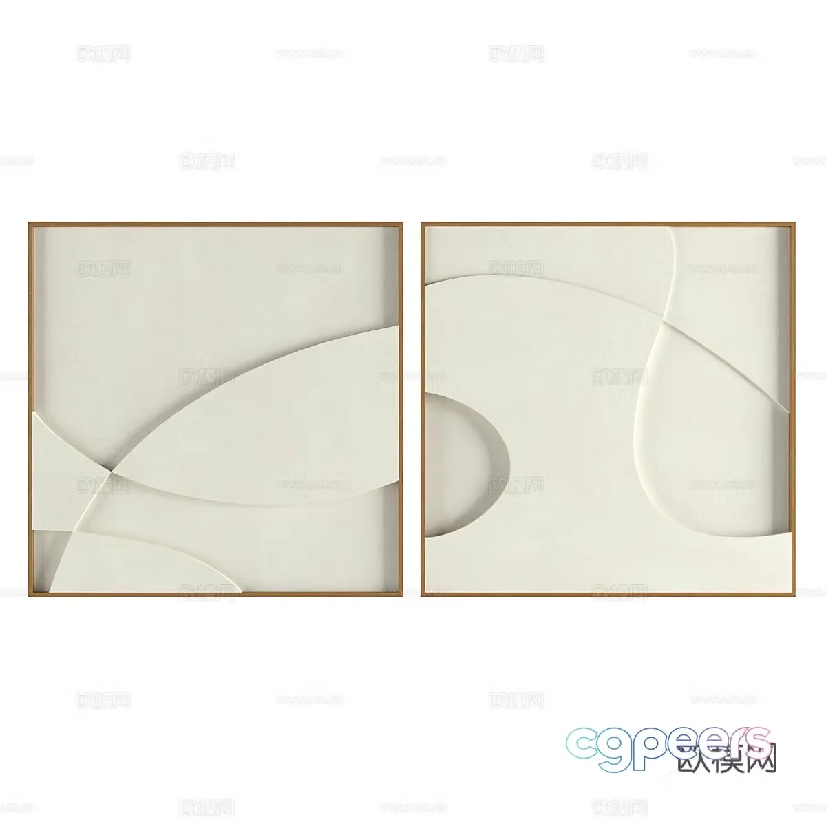 Abstract painting 3d model