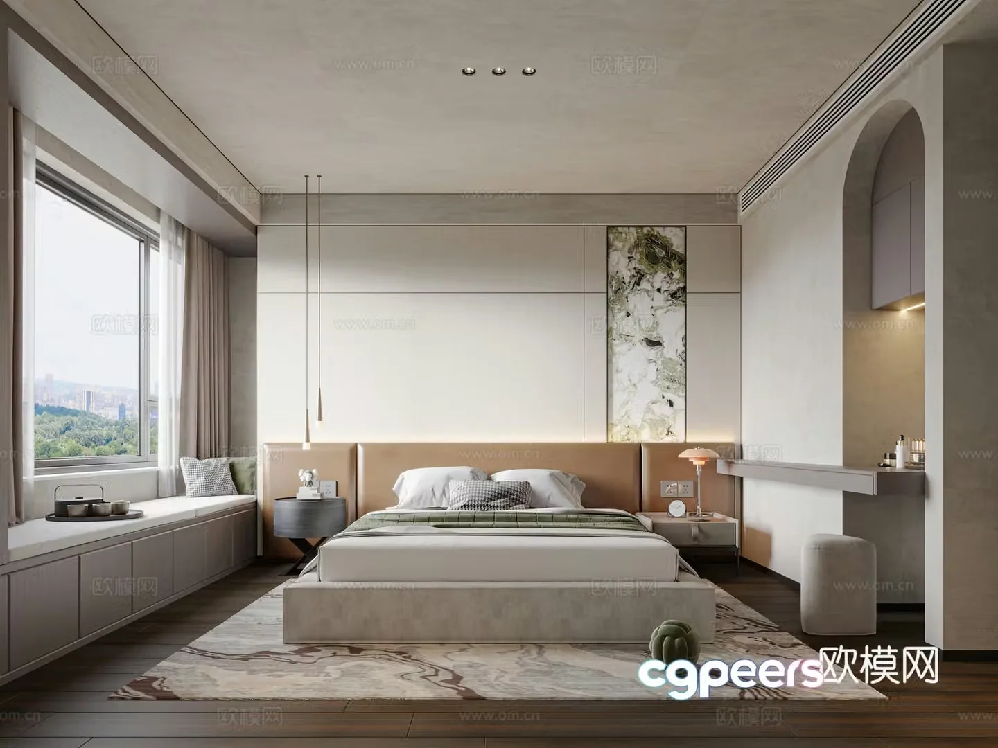 Modern bedroom 3d model