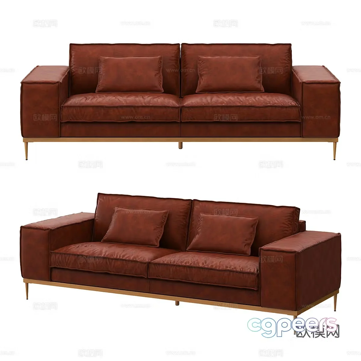 Italian love sofa 3d model