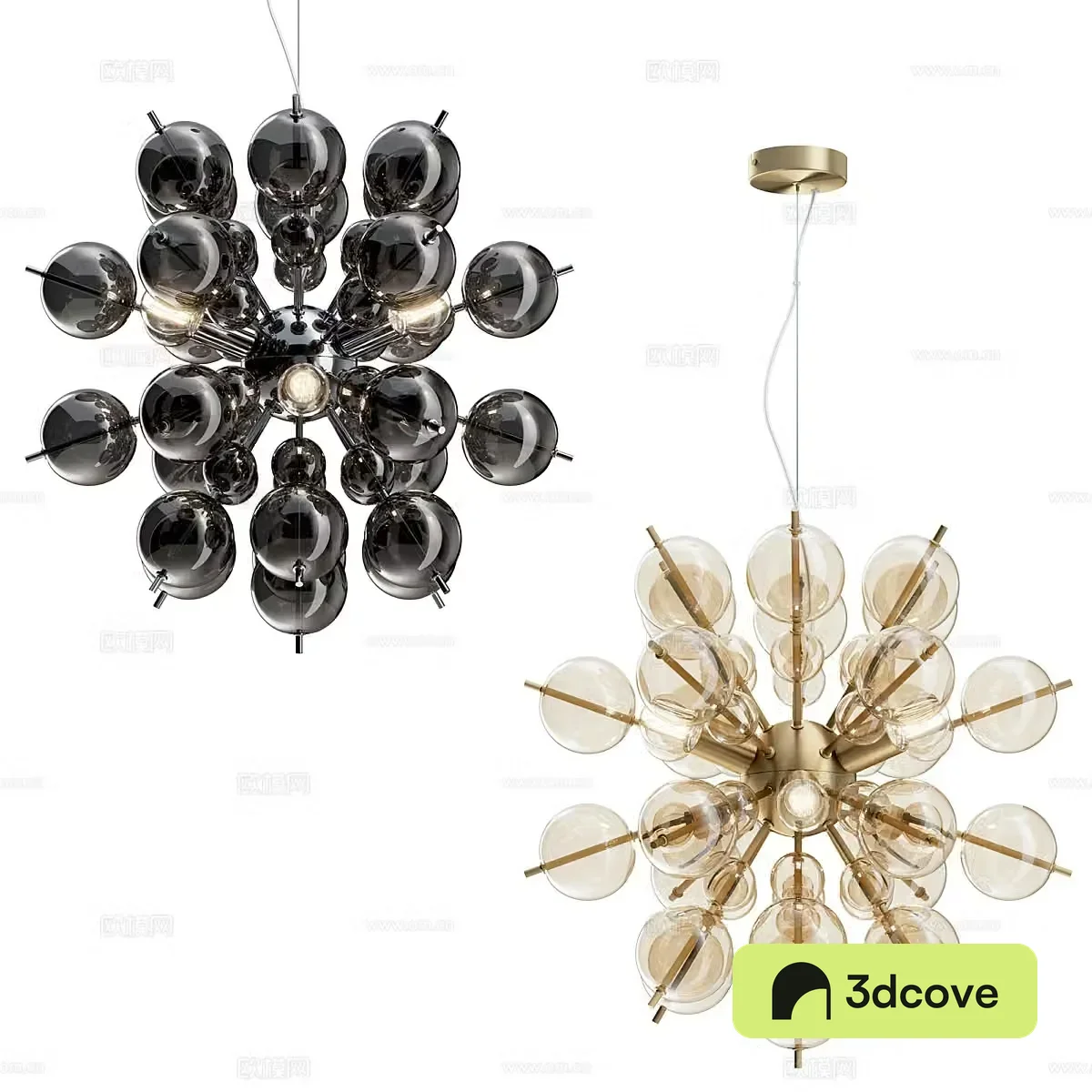 Modern Italian light luxury decorative chandelier