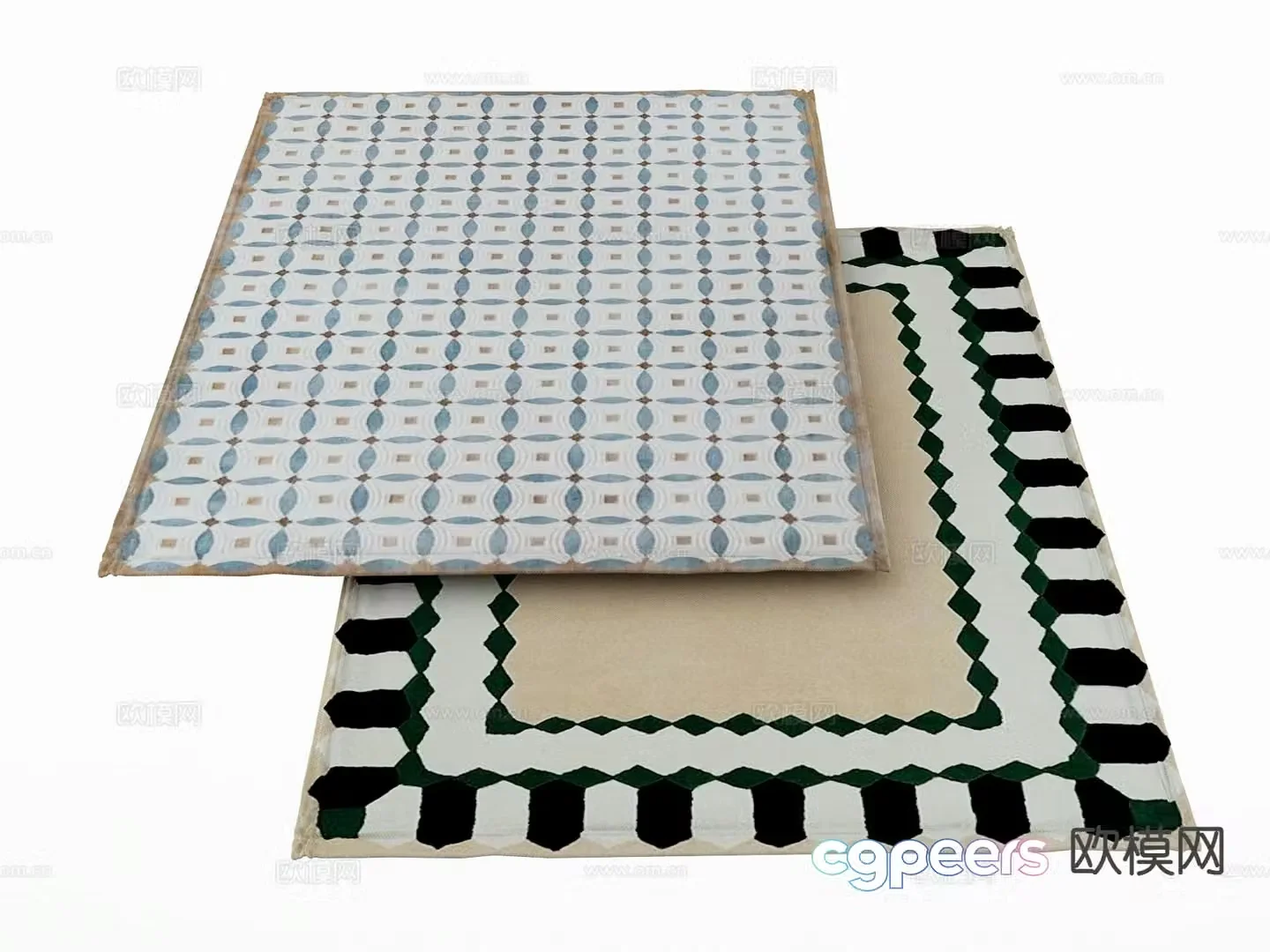 Medieval style carpet 3d model