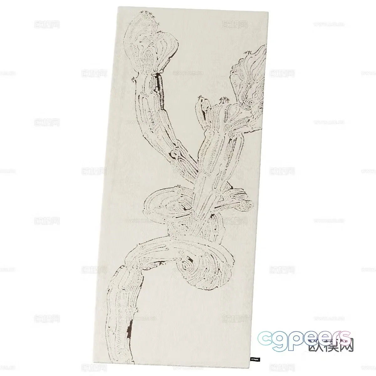 Abstract painting texture painting decorative painting 3d model