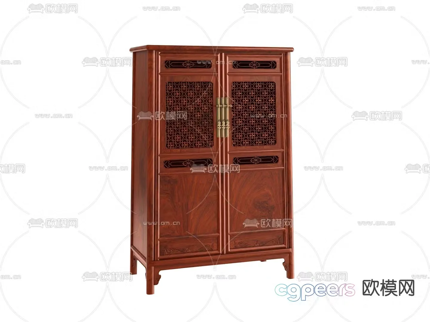 Chinese corner cabinet decorative cabinet 3d model