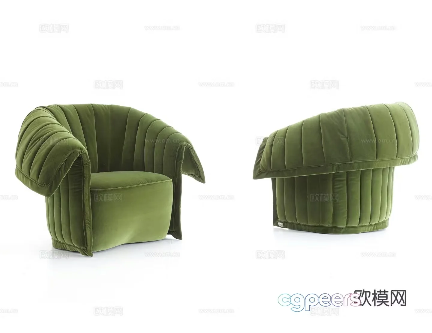 Rugiano single sofa 3d model