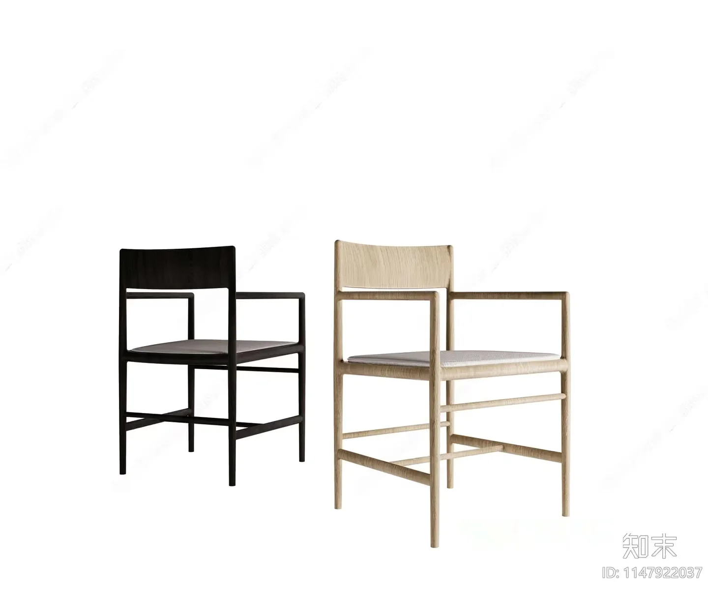 Two Chairs 3D Model – 12837 – CORONA Render