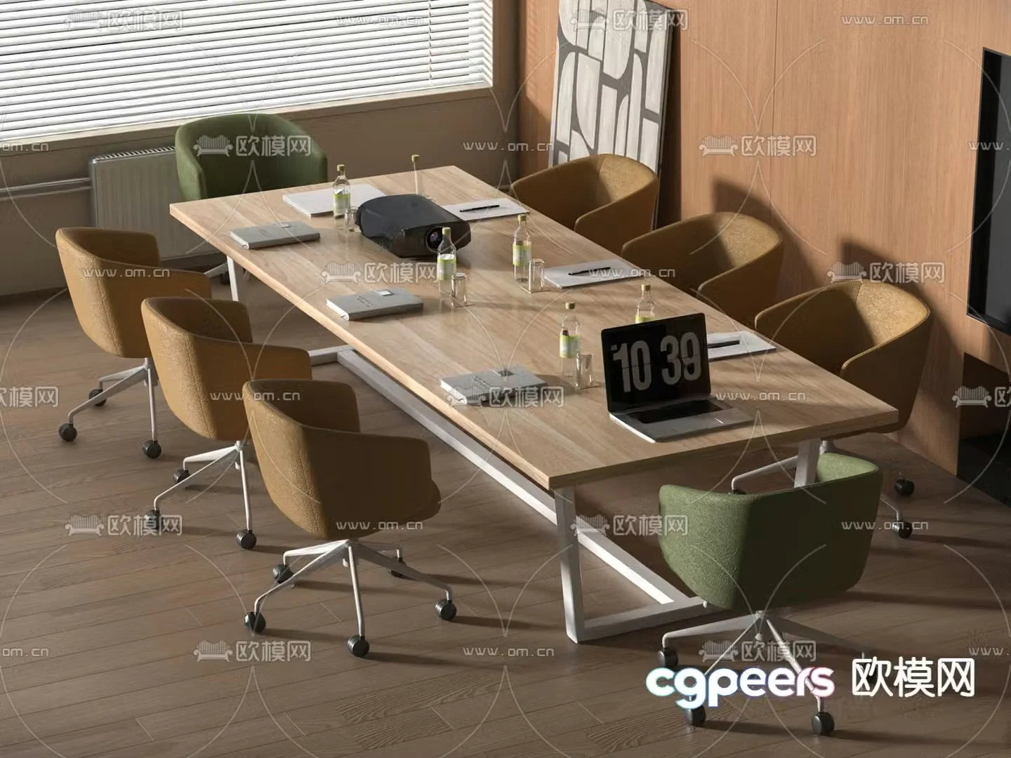 Modern conference table conference table 3d model