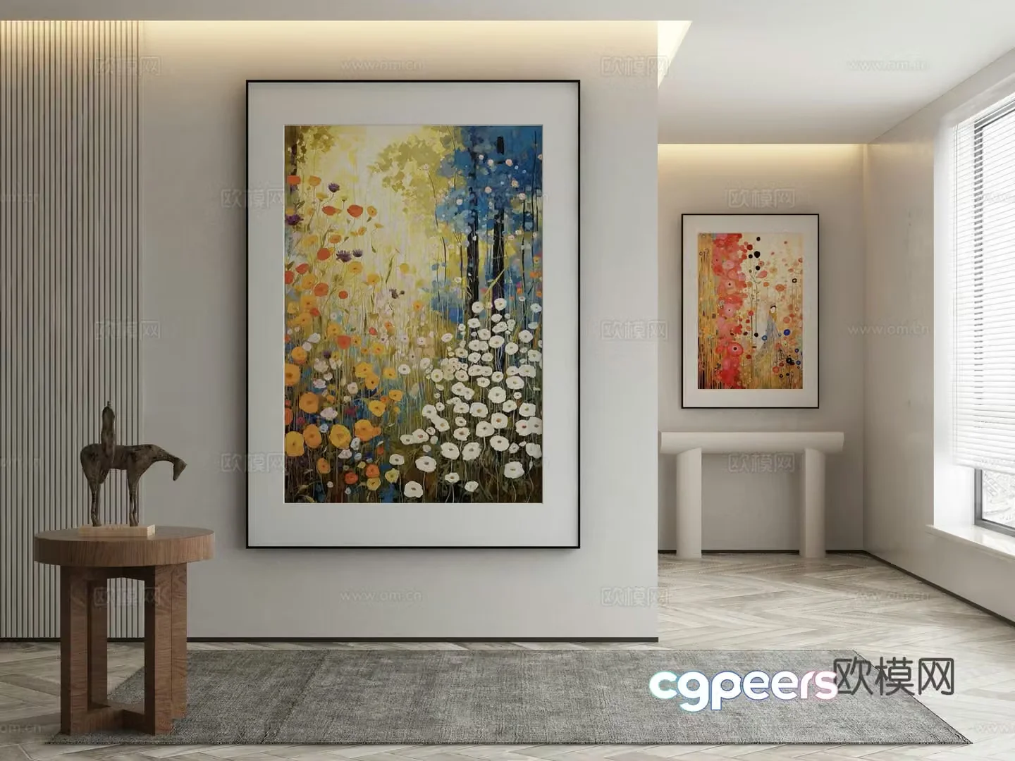 Modern decorative painting 3d model