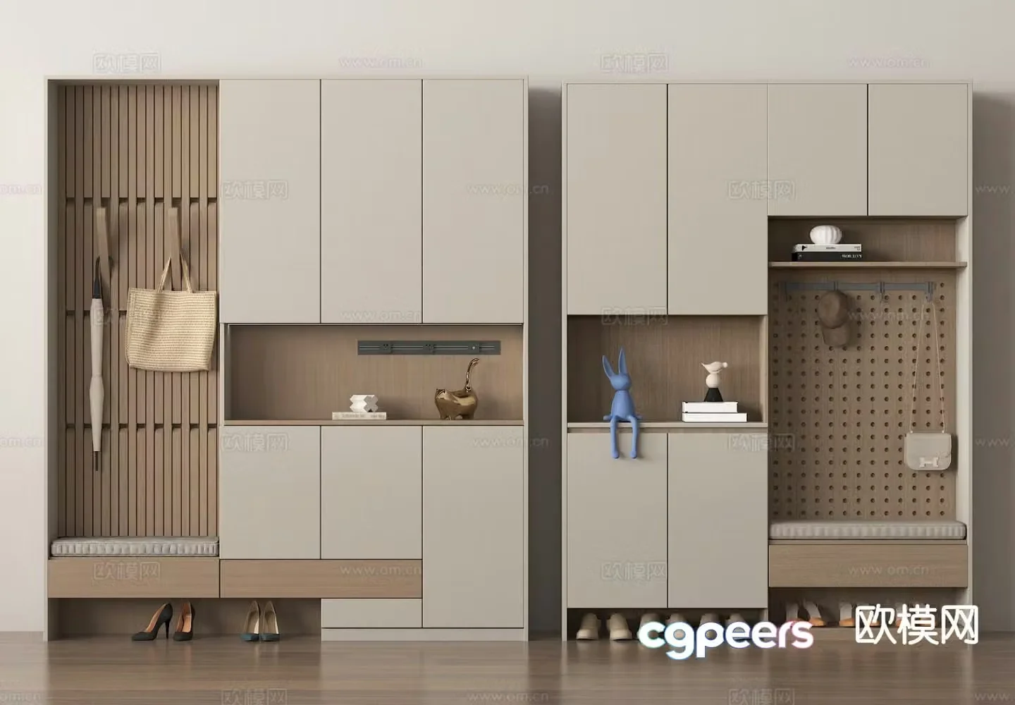 Entrance shoe cabinet Entry shoe cabinet 3D model