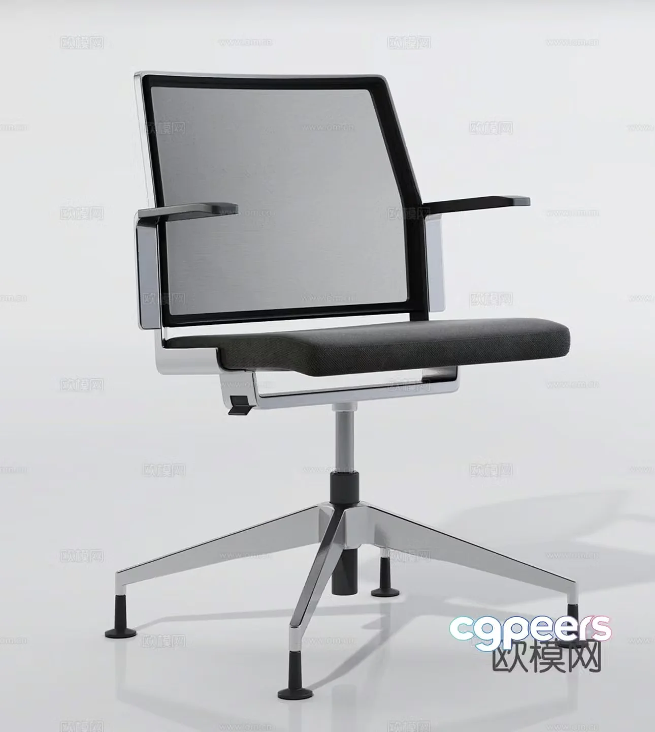Modern office chair training chair boss chair meeting chair staff chair 3d model