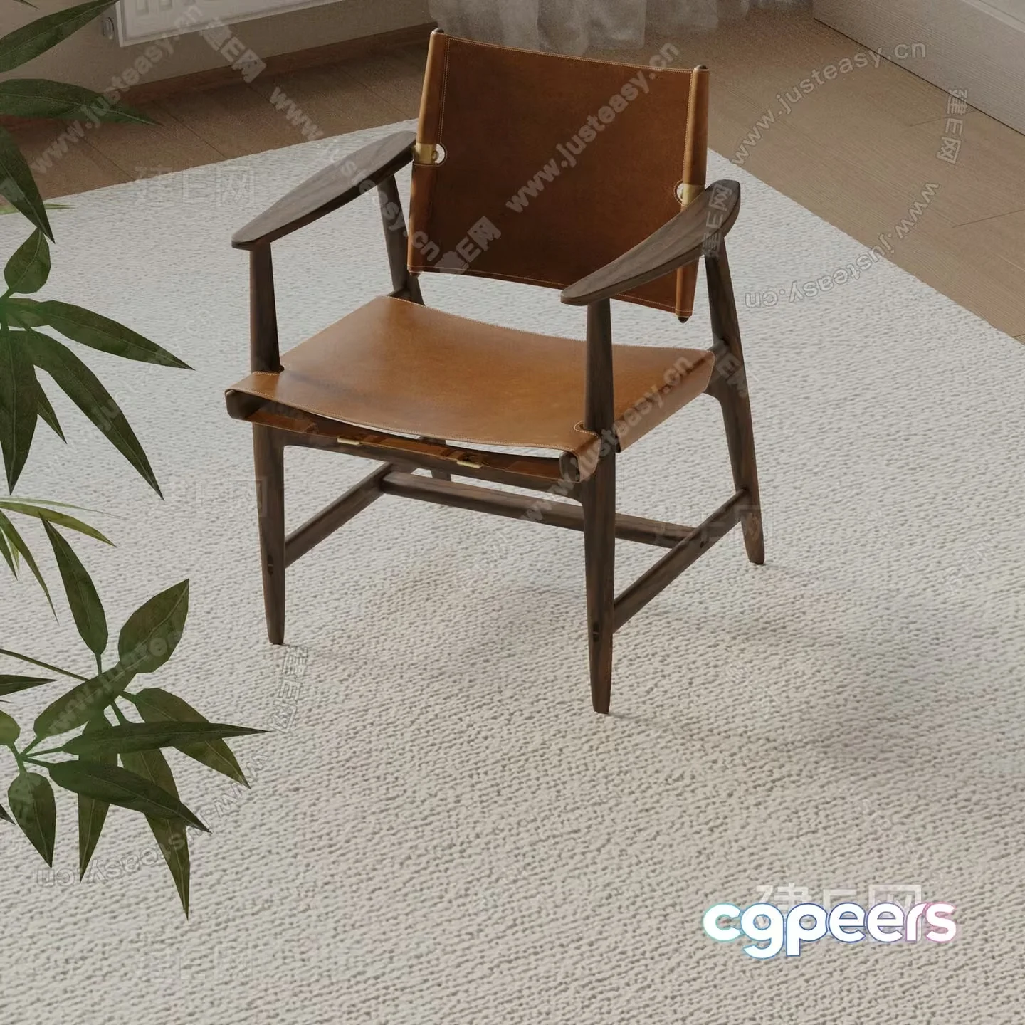 Wooden Chair 3D Model – 8836 – VRAY Render