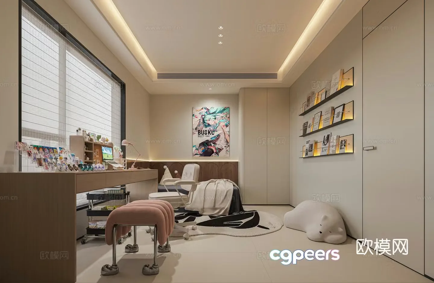 Modern children’s room 3d model