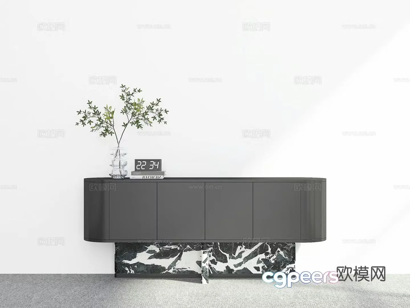 Modern sideboard 3D model